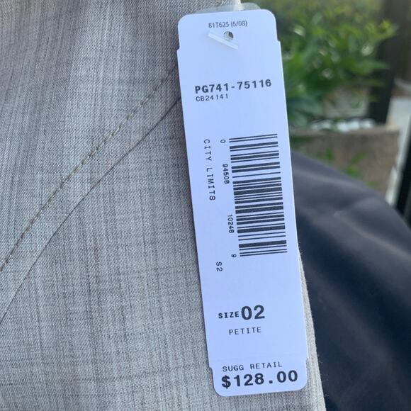 Pendleton Pencil Skirt Beige Wool Blend Size 2 Petite NEW - Picture 5 of 7